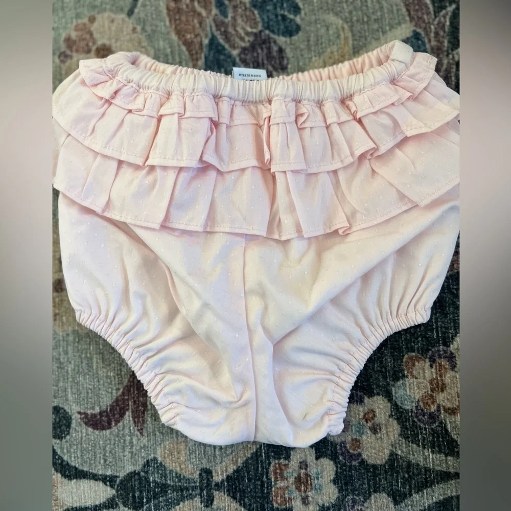 Janie and Jack pale pink ruffle bloomers NWT